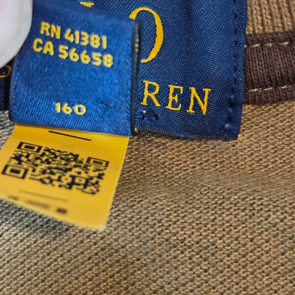 Vintage Polo Ralph Lauren Camo Polo Shirt Youth 14–16 Made in Macau Cotton - Picture 4 of 12